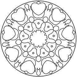 Desenho de Mandala 42 para colorir , imprimir o baixar. Pinta on-line com  um jogo de colorir desen…