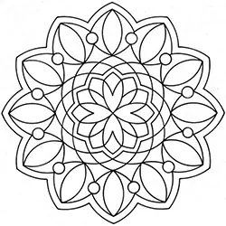 Desenho de Mandala 42 para colorir , imprimir o baixar. Pinta on